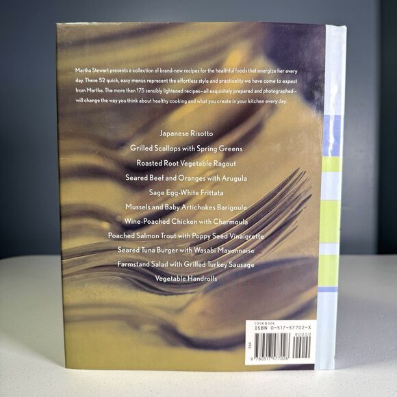 SIGNED Martha Stewart's Healthy Quick Cook 1st Edition 1997 Cookbook - Picture 6 of 6